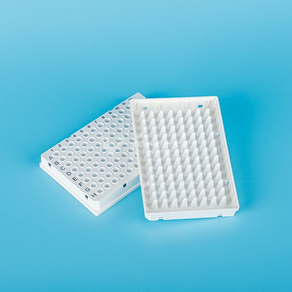 0.1ml 96孔PCR板全裙邊白色